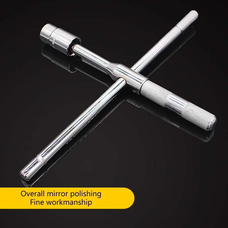 Upgraded Cross Wheel Spanner Nut Wrench 17 19 21 23mm Car Tyre Tires