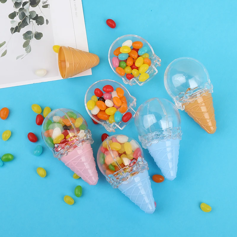 Mini Eis Candy Box Gläser Klare Kunststoff Geschenke Verpackung Boxen Für Hochzeit Geburtstag Party Decor Snack Geschenk Container Süße Fall – Detail 15