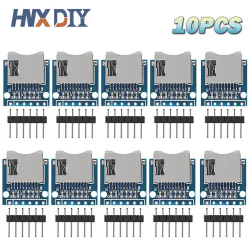 1-10pcs Micro Mini SD Storage Expansion Board Mini Micro SD TF Card Memory Shield Module With Pins for Arduino - Image 5