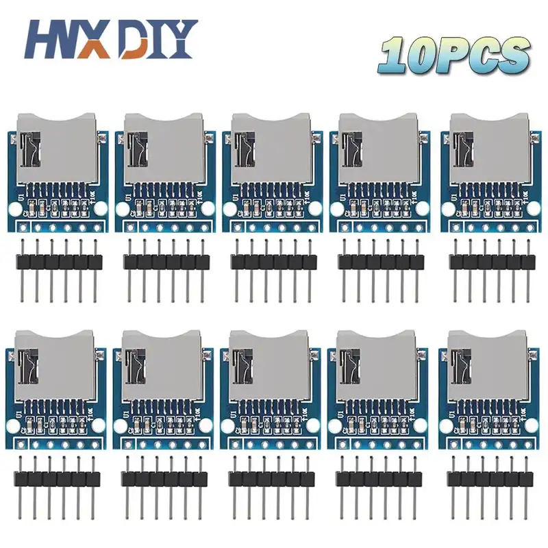 1-10pcs Micro Mini SD Storage Expansion Board Mini Micro SD TF Card Memory Shield Module With Pins for Arduino - Image 5