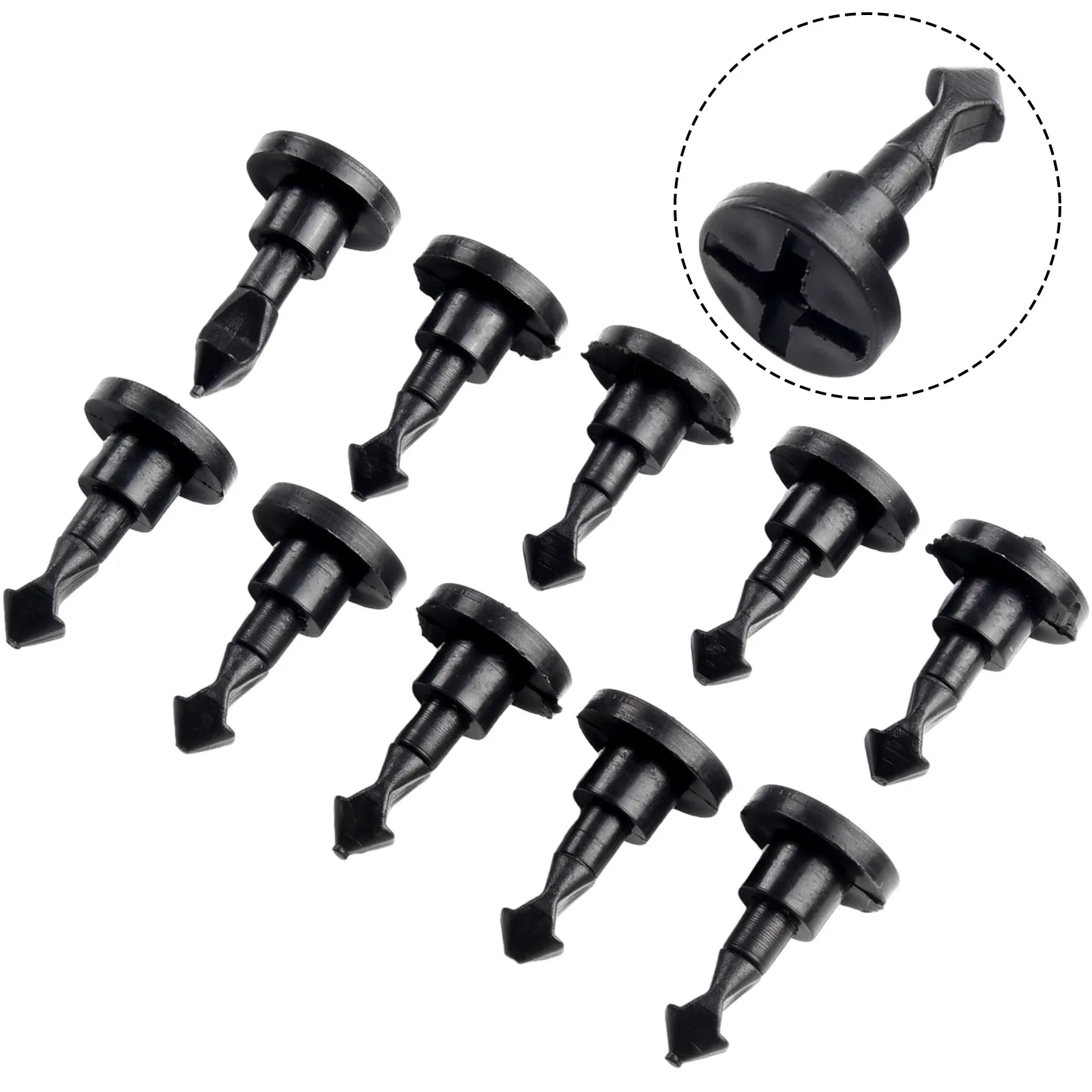 10Pcs Car Engine Compartment Cover Plate Screw Clips For  2003-2010 955 572 710 00, 95557271000,955-572-710-00