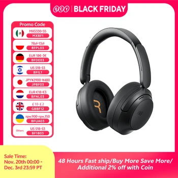 QCY H3S -56dB Adaptive ANC Over Ear Headphone Hi-Res LDAC Spatial Sound Wireless Earphone Bluetooth 6.0 Dual Driver 102H Headset