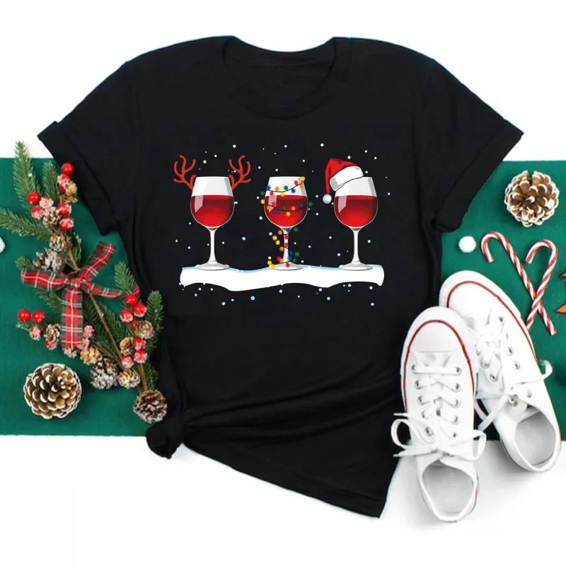 thumbnail image 1 of Camiseta de manga corta para mujer Venta rápida de la marca Joom en Amazon Tmall para Navidad Temu Wish Design, 1 of 5