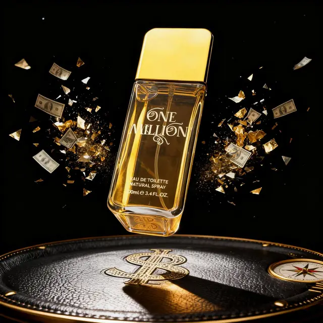 Parfum Golden Million Gold Brick Extrait 100 ml - Parfum boisé longue durée pour femmes et hommes - Parfum pour hommes - Parfum Pray 1
