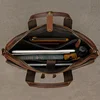 Men Briefcase Genuine Leather Laptop Bag 14 15.6" PC Doctor Lawyer Computer Bag Cowhide Male Briefcase Leather Men Business Bag 5