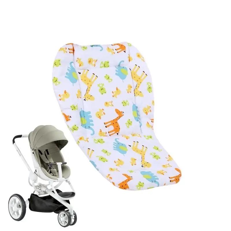 

Stroller Seat Liner Carriage Cushion Universal Stroller Cooling Pad Toddler Seat Pad Liner Soft Cotton Seat Liners For Stroller