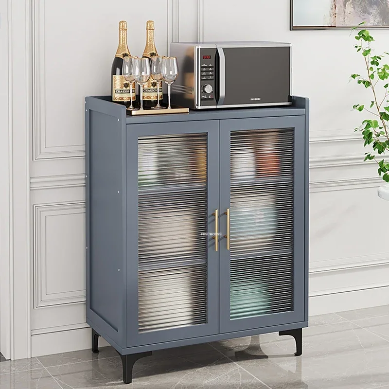 Simple Modern Bamboo Kitchen Cabinets For Kitchen Furniture Sideboard With Drawer Luxury Household Multi-layer Storage CabinetZA 4