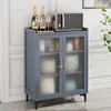 Simple Modern Bamboo Kitchen Cabinets For Kitchen Furniture Sideboard With Drawer Luxury Household Multi-layer Storage CabinetZA 4