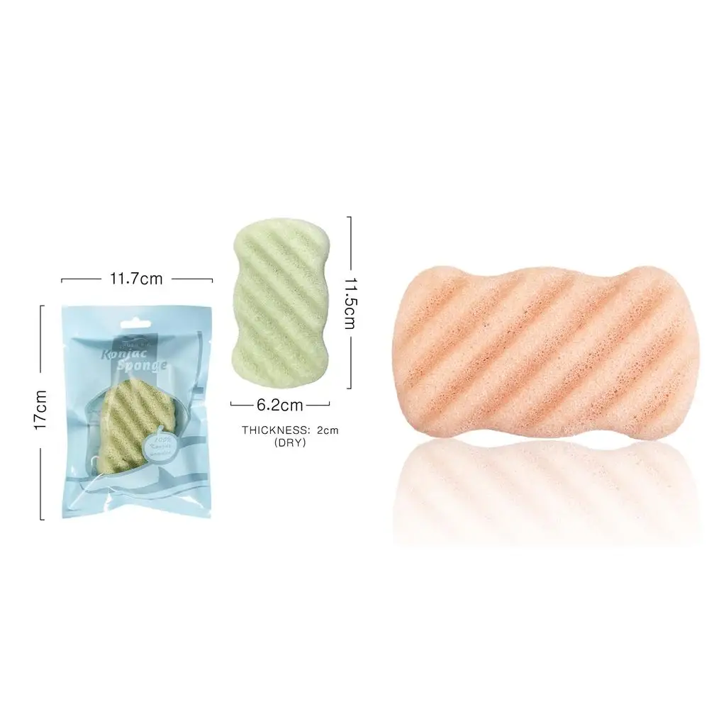 곤약 퍼프 소프트 페이셜 스펀지, 얼굴과 바디 각질 제거용 천연 클렌징 패드, ..