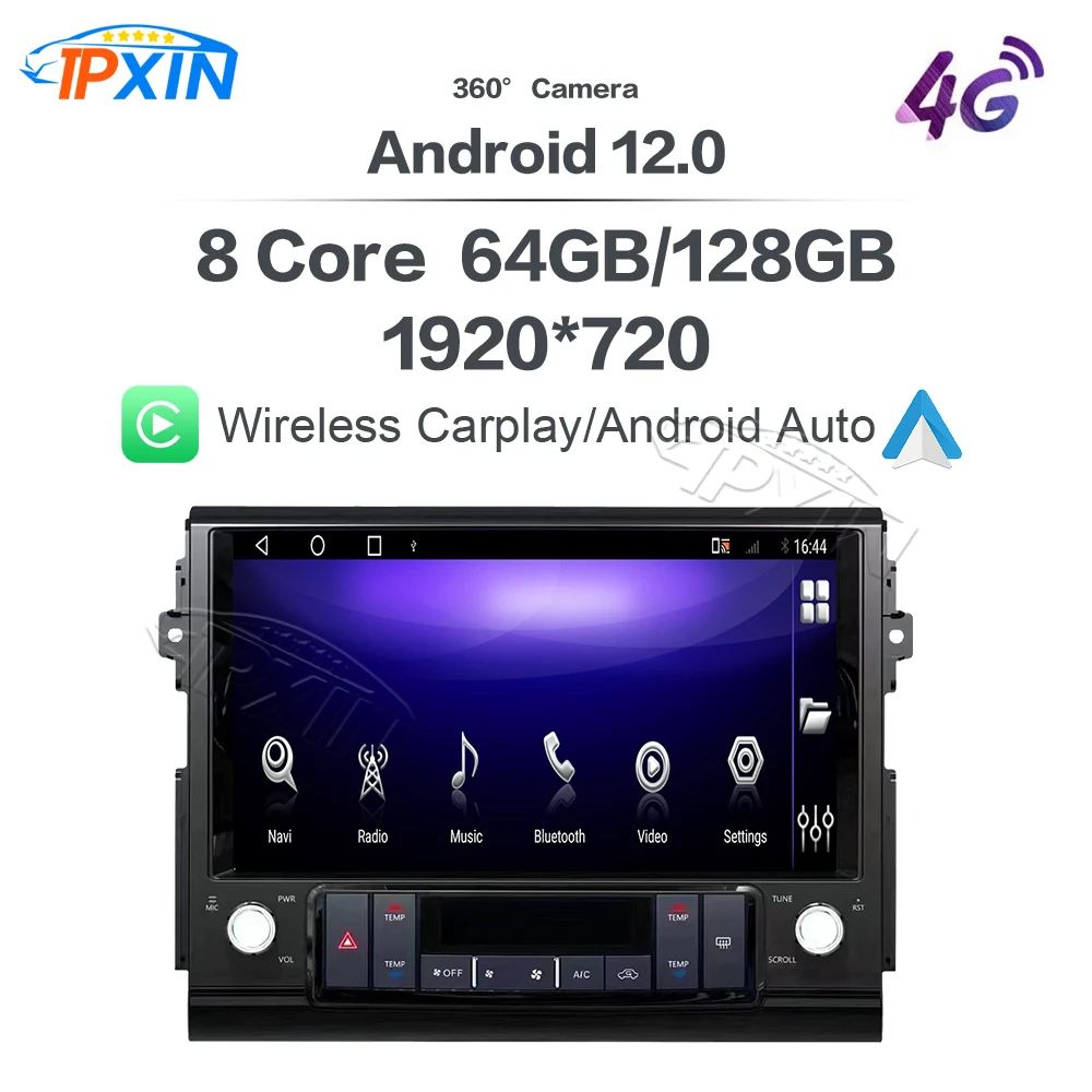 

13" QLED Android 13 Car Radio For Toyota FJ Cruiser J15 2007-2020 Carplay GPS Navigation Stereo RDS Bluetooth Multimídia Player