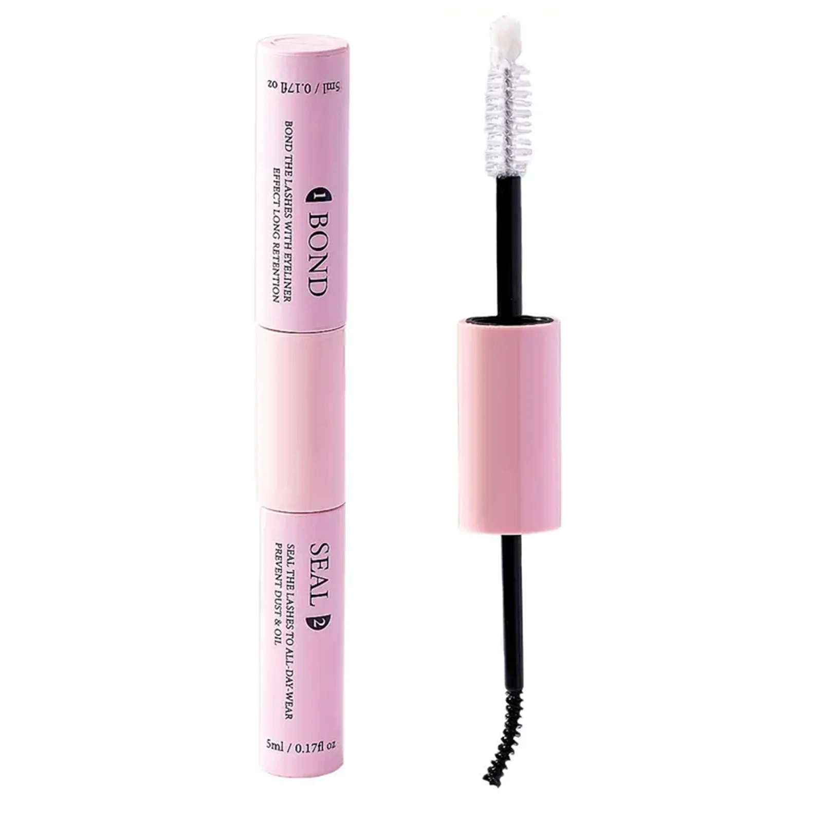 Double-headed eyelash extension glue bond and seal non-smudged strong hold transparent sealer makeup accessories