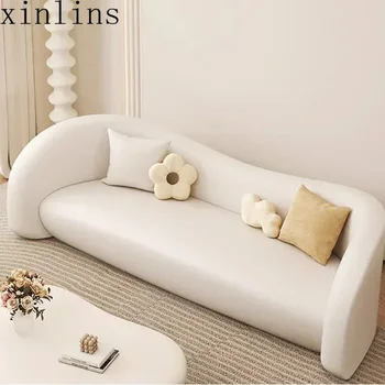 nordic living room Sofas minimalist lazy luxury europe Sofas family white salas y sofas muebles elegantes modernos Furniture