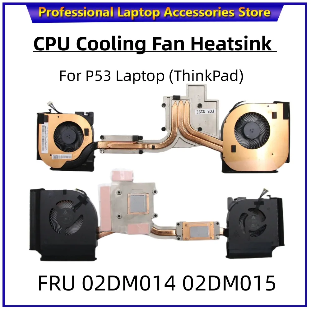 New Original For Lenovo Thinkpad P53 Laptop CPU Cooling Fan Heatsink Assembly Radiator NH1 N19E