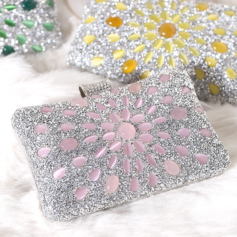 Free Shipping 2024 Best Buys 2024 Newest Product Lady Clutch Evening Stone Bag Wedding Bag For Wedding Dinner Meeting Banquet