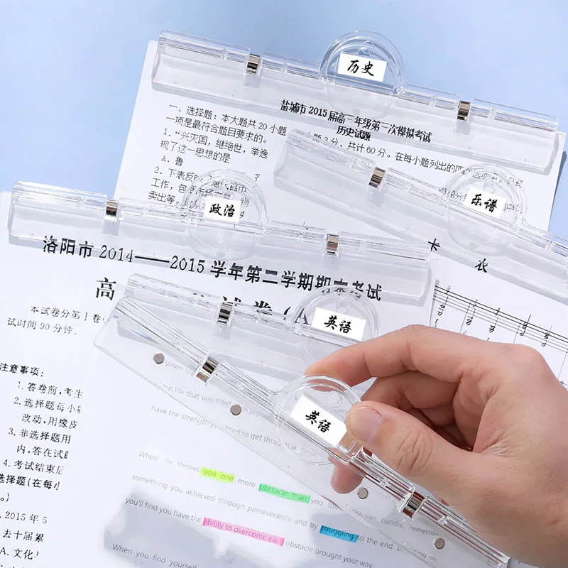 학생 시험지 정렬 작은 클립 사무실 파일 폴더 사진 메시지 클립 책 문구 학교 용품, 1 피스