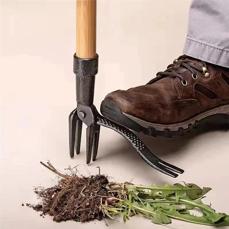 Stand Up Weed Puller Claw Aluminum Alloy Manual Weeding Head Replacement Garden Digging Grass Shovel Tool Root Remover No Pole 4