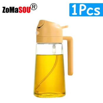 1-4Pc 2-in-1 Sprayer Pourer Oil Empty Bottle Plastic Oil Container Dispenser Vaporizer Kitchen Barbecue Camping Cooking Utensils 11