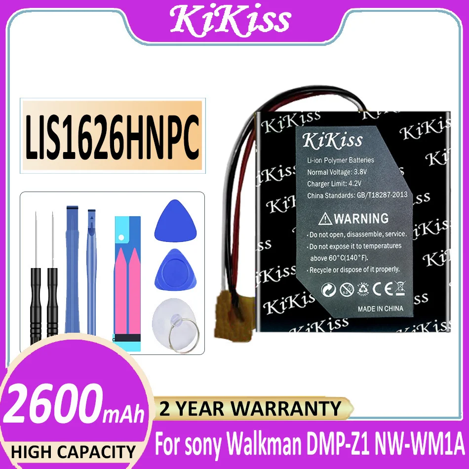 Batteria Lis1626Hnpc 2600Mah Per Sony Walkman Dmp-Z1 Nw-Wm1A Nw-Wm1Z Mp3 Bateria