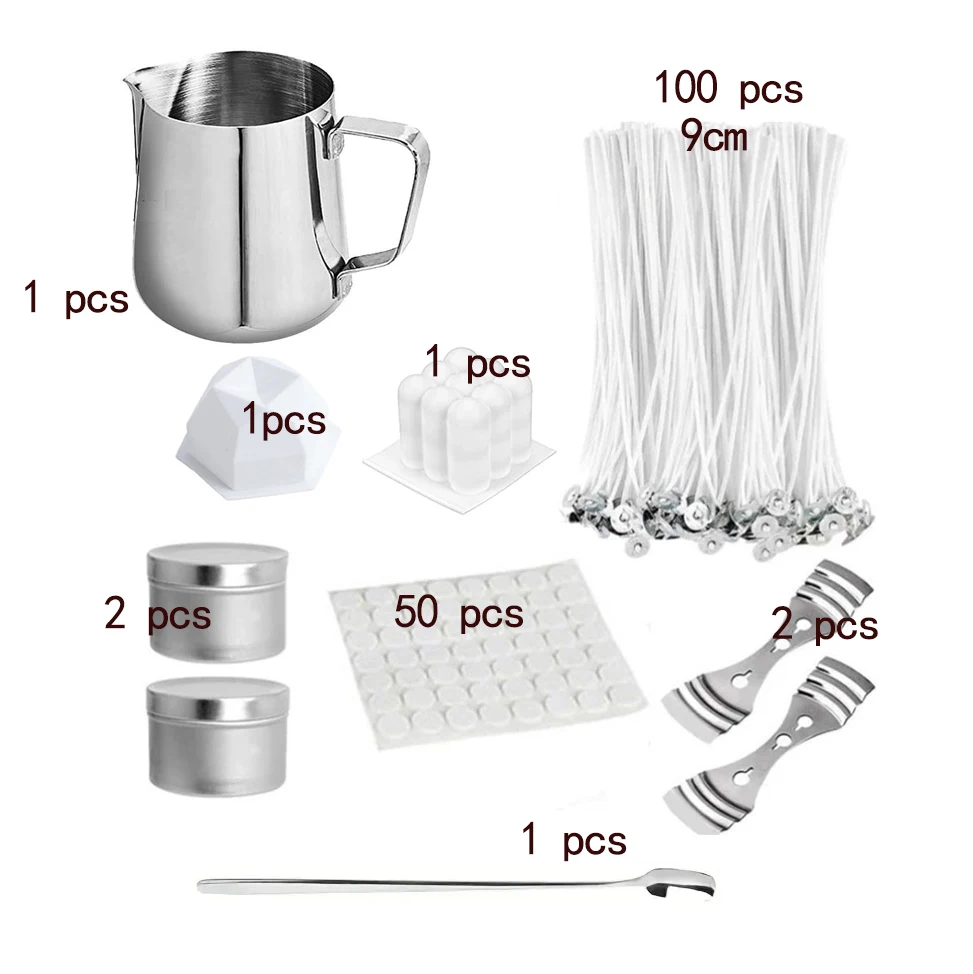 Deluxe Candle Making Kit with Pouring Pot and Wax Melting Hot Plate