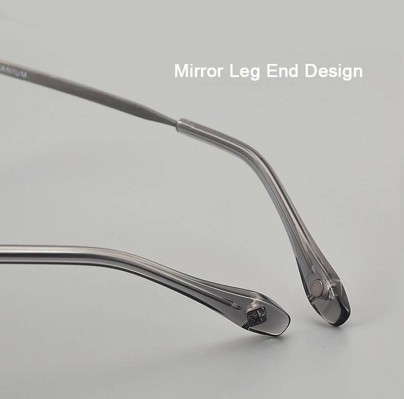 2025 Japanische Reproduktion Acetat Reintitan Gebürstete Metall-Textur Brillengestelle Retro Designer Luxus Herren Brillen – Detail 6
