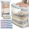No Need Pump Vacuum Bags Cube Large Capacity Space Saver Storage Bag for Storing Clothes Blanket Quilt Compression Organizer Bag 1