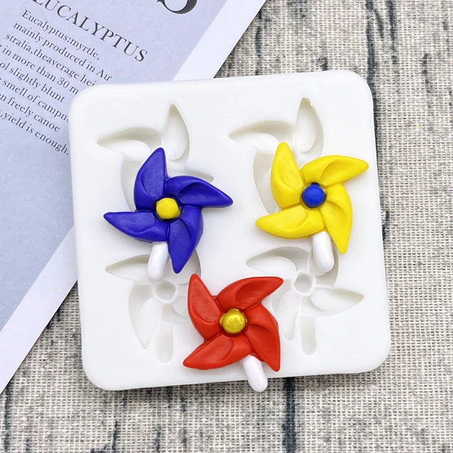 Szélmalom Alakú Szilikon Cukrász Penész Gyantakészlet Cupcake Sütő Fondant Sütemény Díszítő Szerszámok - Image 4