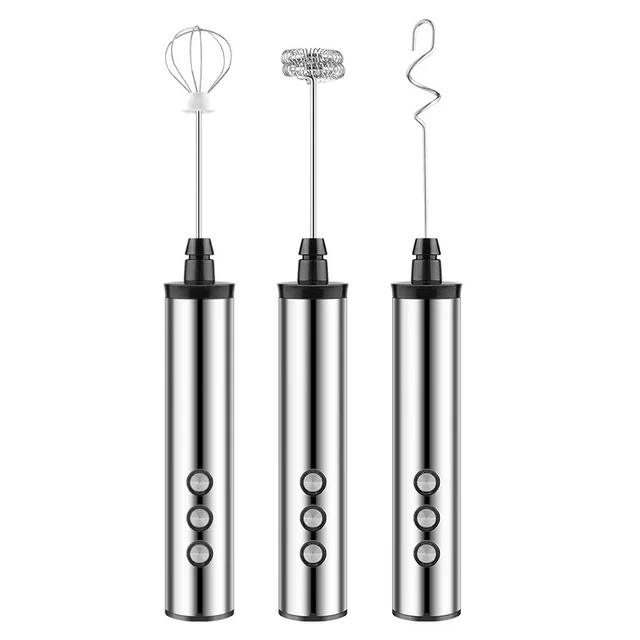 Frullatore elettrico portatile 3 in 1 per montalatte con mini caffettiera elettrica USB Frusta per caffè Cappuccino Crema 2