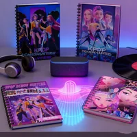 KPop Demon Hunters Notebook Anime Figure Coil School Supplies Kids Agenda Weekly Notepad Diary Kids Stationery Party Gift