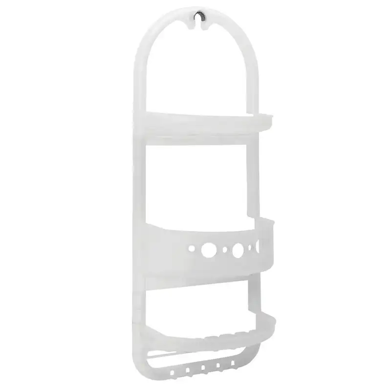 

over the Shower Caddy, 2 Shelves and 1 Deep Basket, Frosty Finish