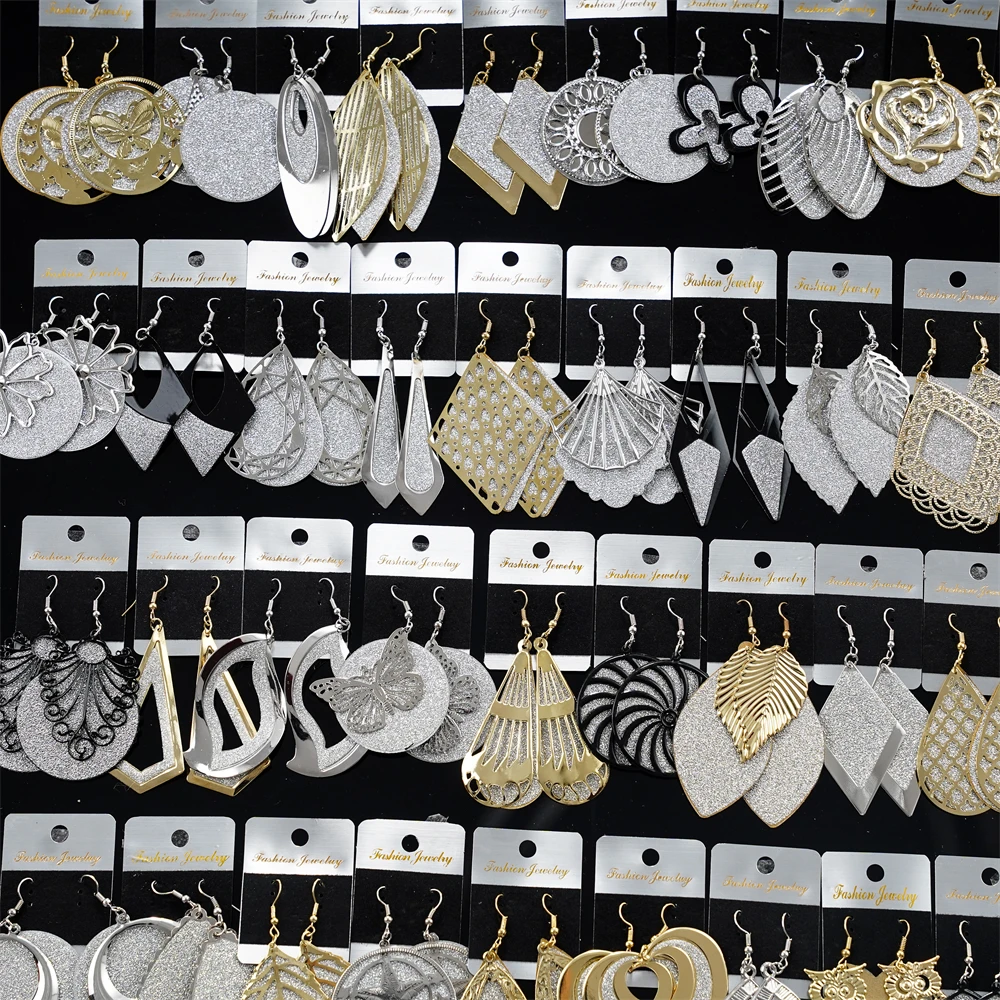 20 paare/los Mode funkelnden Stern Liebe versilbert Stud Creolen Schmuck für Frauen Mädchen süßes Geschenk – Detail 8