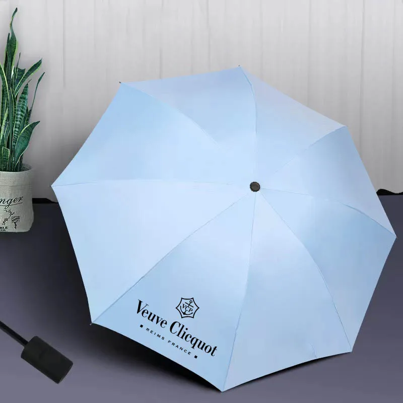 VeuveClicquot8ribTravelUmbrellaTravelRainSunUmbrellasWindproof