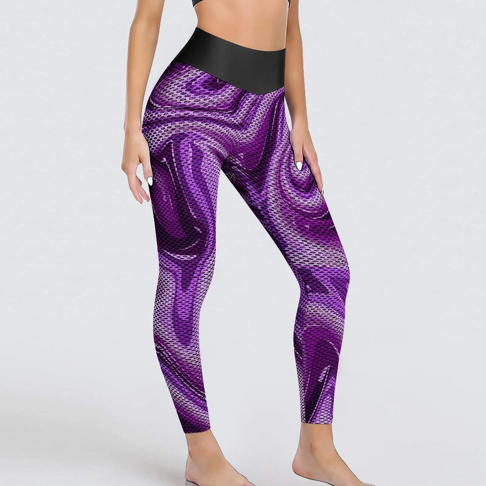 

Purple Marble Print Leggings Sexy Liquid Workout Yoga Pants Push Up Quick-Dry Sport Legging Female Sweet Leggins Gift Idea