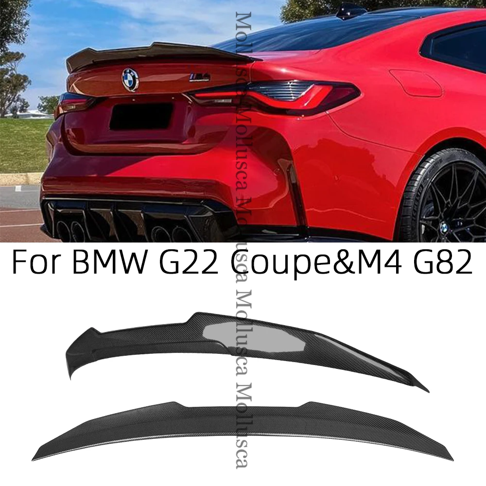 For-BMW-4-Series-G22-Coupe-M4-G82-PSM-Style-Carbon-fiber-Rear-Spoiler ...