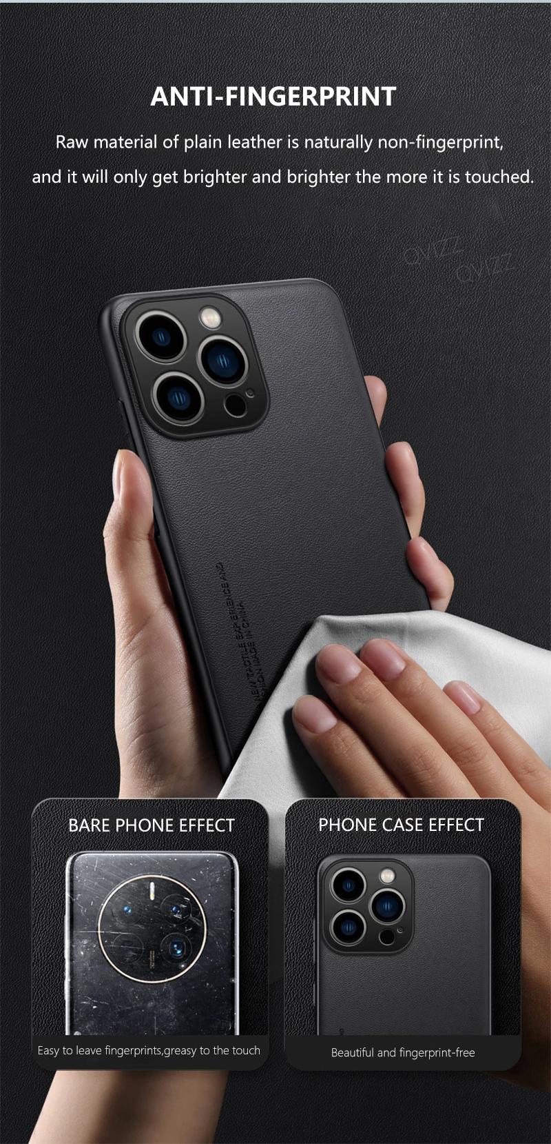Étui en cuir pour iPhone 16 15 14 Pro Max Plus 13 12 11 Pro Max XS XR 8 7 Plus SE2 2022 Housse de téléphone rigide en silicone et fibre de carbone_voghion.com