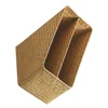 Woven Straw File Storage Basket Rattan Document ganizer Desk Bookshelf Holder Storage Baskets For Home Office Use 5