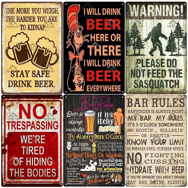 Funny Vintage Bar Sign 5