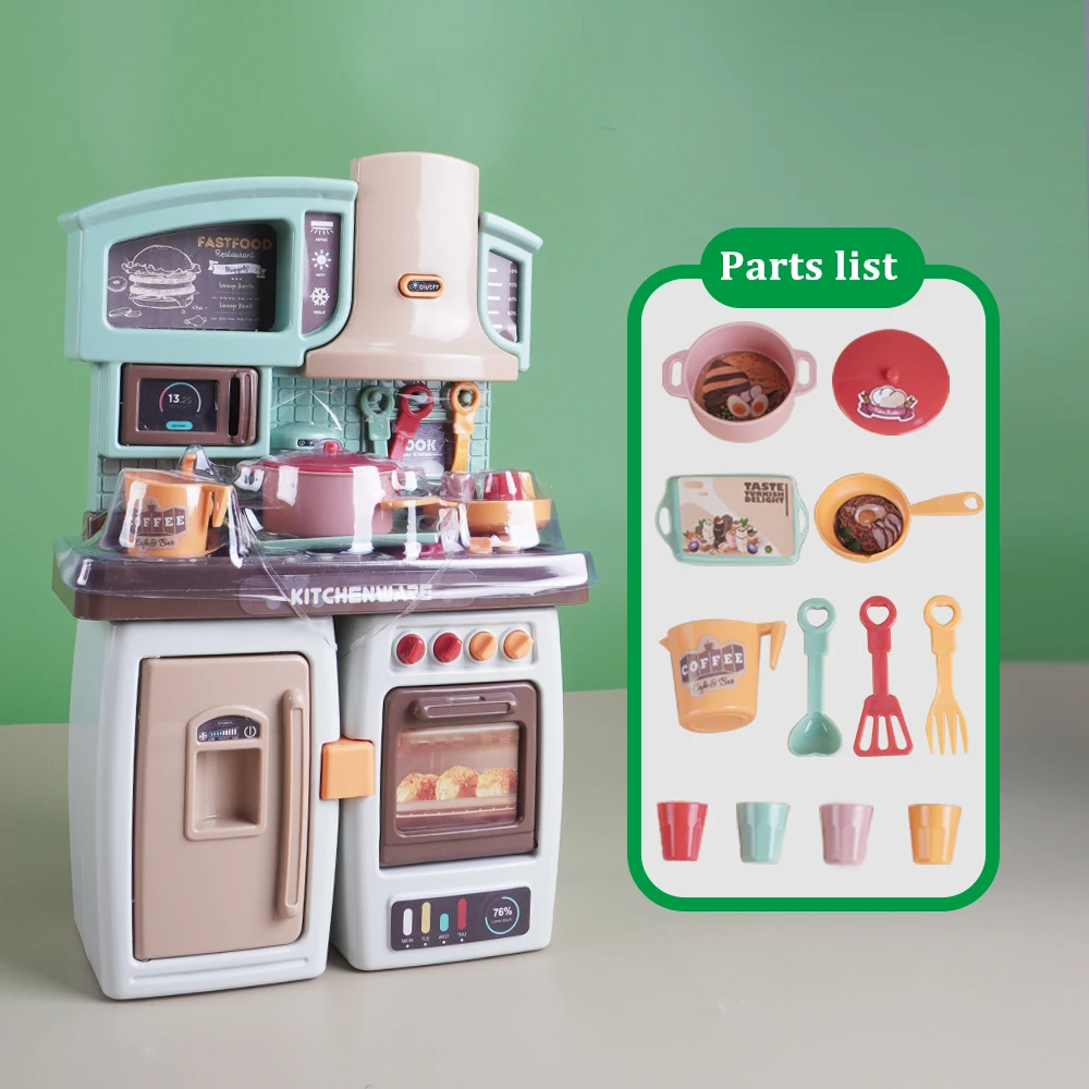 Deluxe Miniature Food Cooking Set with Realistic Oven & Interactive Play Kitchen Features