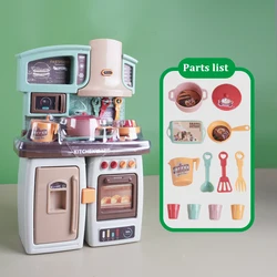 Deluxe Miniature Food Cooking Set with Realistic Oven & Interactive Play Kitchen Features (SY - 2088 Green)