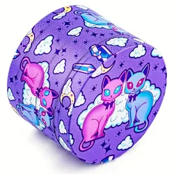 Vibrant Purple Cat - Inspired Metal Herb Grinder (PURPLE)