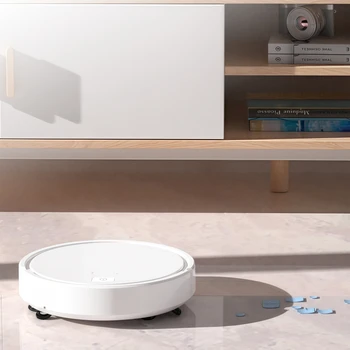 Ultra-Thin 3-in-1 Robot Vacuum & Mop: Sweeping, Wet & Dry Cleaning for Hard Floors, Pet Hair,Tiles - Automatic & Rechargeable 1