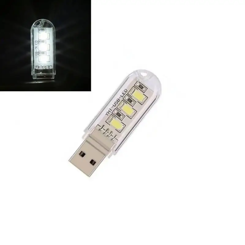 MINI LAMPARA LED CON ENTRADA USB LUZ BLANCA LED709