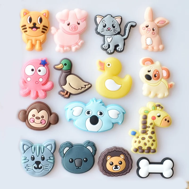 PVC Shoe Charms lovely Shoe Accessories animal Shoe Decoration The cat Shoe Buckles Pins for Clog Sandals  X-mas Gifts