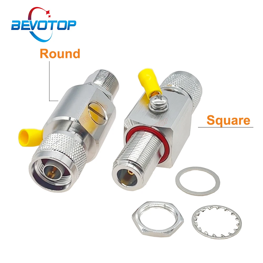 10PCS-LOT-N-Male-to-N-Female-Lightning-Arrestor-RF-Coax-Surge-Protector ...