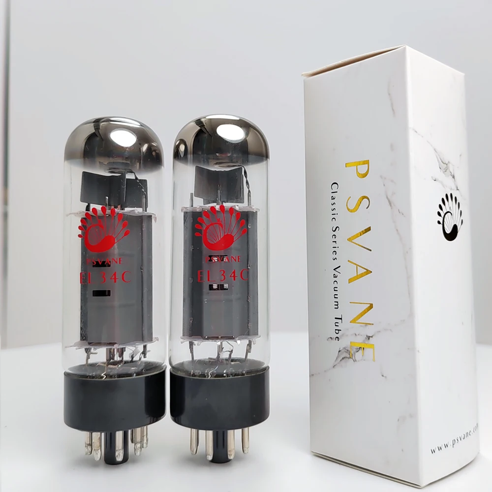PSVANE EL34C VacuumTube Audio Valve Replaces 5881 6L6G 6CA7 KT77 EL34 Tube Amplifier HIFI Audio Amplifier Matched Quad 2