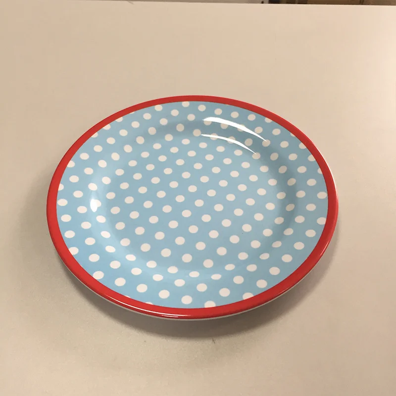 Imitation Porcelain Dinner Plate Serving Cake Tray Rice Bowl Fruit Steak Dish Dinnerware