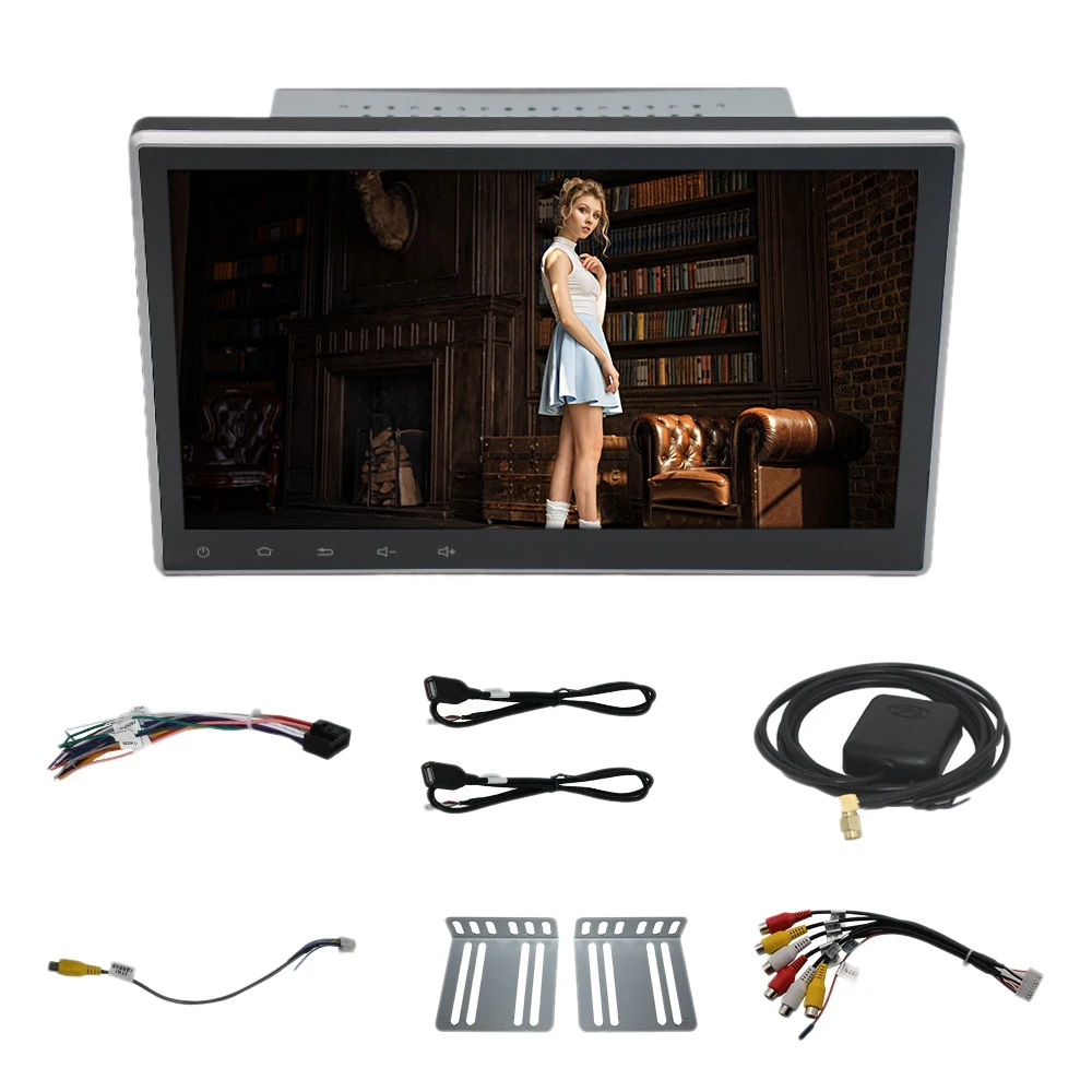 

10,1 дюймовый 2Din Android 8,1 Универсальный Автомобильный MP5-плеер Gps-навигация Wifi Bluetooth Fm