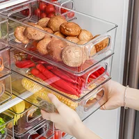 6 ensembles. Boîte de rangement pour réfrigérateur, boîte de rangement alimentaire pour réfrigérateur, congélateur, armoire, rangement de salle à manger, organisateur de réfrigérateur, cuisine, B 2