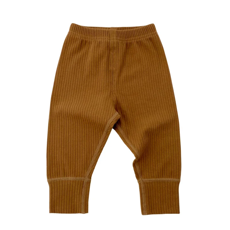 Cotton Pants Baby Trousers Newborn Baby Pants For Boys Girls Clothing Solid Cotton Stretch Pants Baby High Waist Trousers Toddler Costume Infant PP