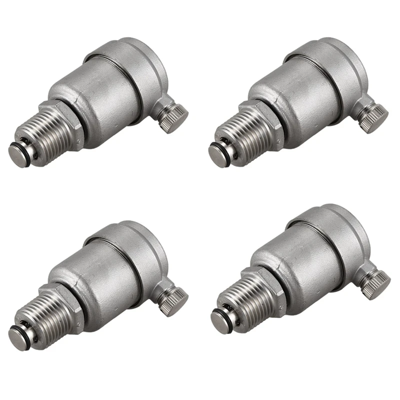 

4Pcs 1/2 Inch Stainless Steel 304 Automatic Air Vent Valve For Solar Water Heater Pressure Relief Valve 10Bar Promotion