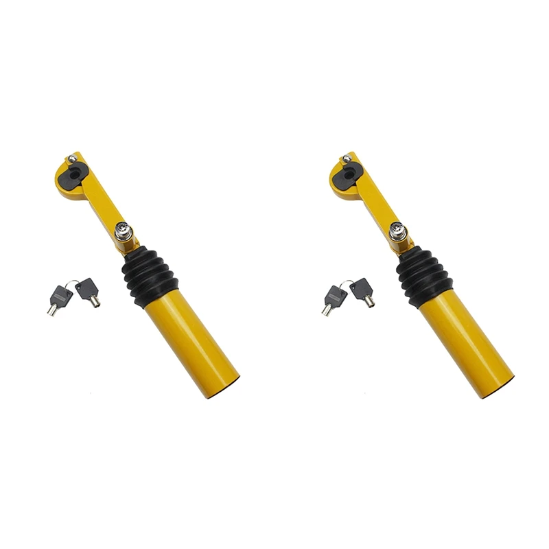 

2X Car Handbrake Shift Lock Stainless Steel Anti-Theft Strong Security Truck SUV Trailer Lock